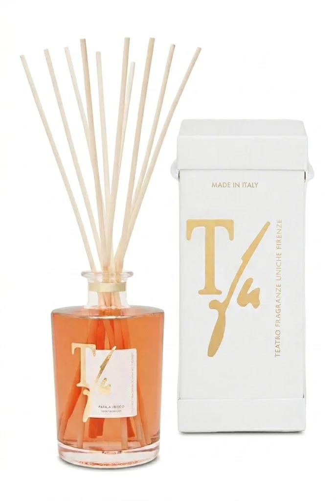 Caja Papaya Hibisco Varillas 1500 ml Jarrón Transparente - Tfu