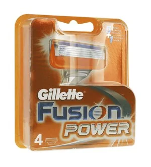 Gillette Fusion Power cuchillas de recambio 4 unidades para hombres