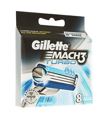 Mach3 Turbo cuchillas de recambio 8 uds para hombre