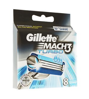 Mach3 Turbo cuchillas de recambio 8 uds para hombre