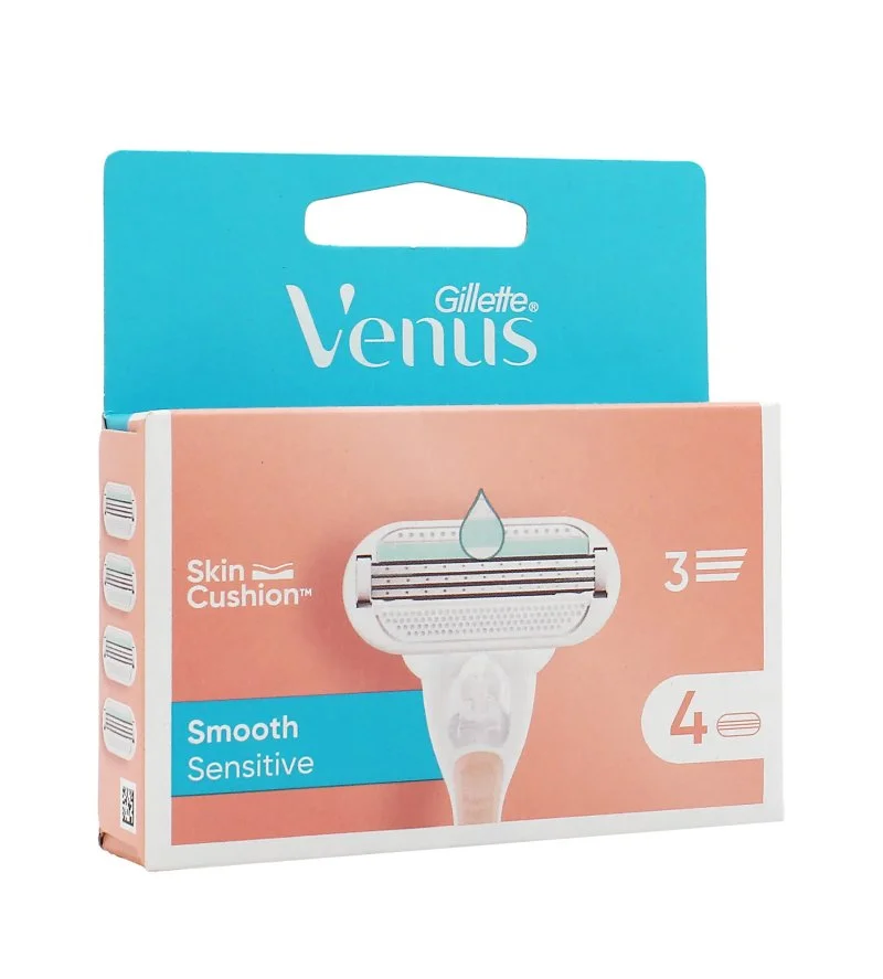 Venus Smooth Sensitive cuchillas de recambio 4 uds