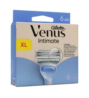 Gillette Venus Intimate cuchillas de recambio 6 uds