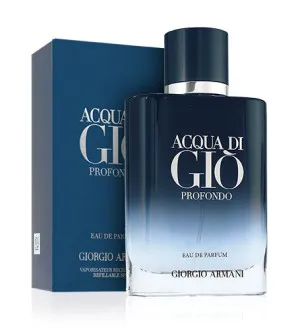 Giorgio Armani Acqua di Gio Profondo agua de perfume para hombre 100 ml frasco recargable