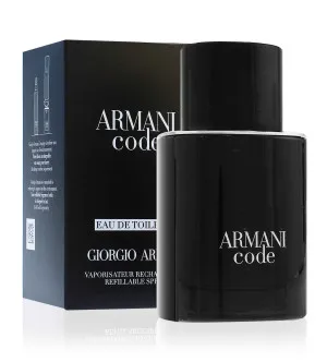 Giorgio Armani Code agua de tocador para hombre 75 ml frasco recargable