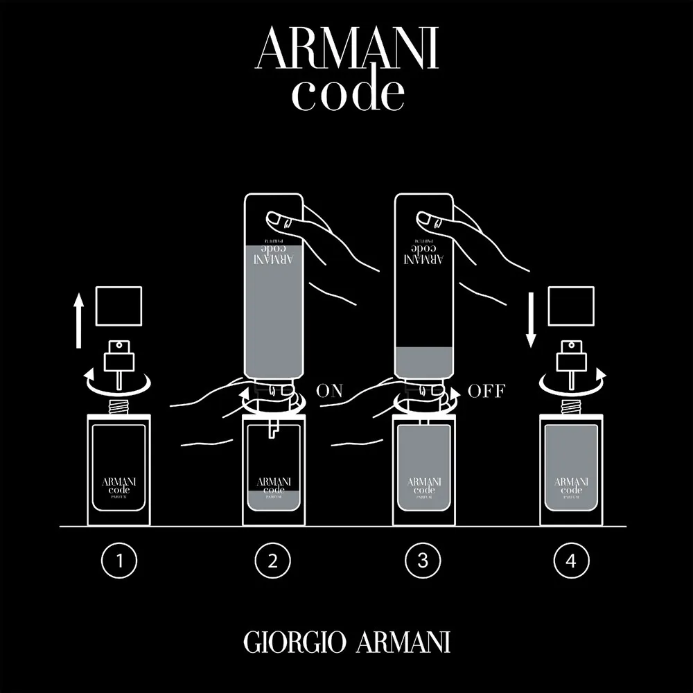 Code Parfum perfume para hombre 75 ml frasco rellenable