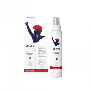 Goliate Aceite de masaje relajante con cáñamo BIO (100 ml) - adecuado para masajes eróticos