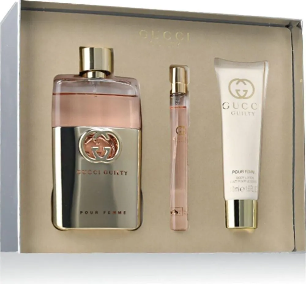 Guilty Pour Femme 90 ml + EDT MINI 10 ml + 50 ml de loción corporal