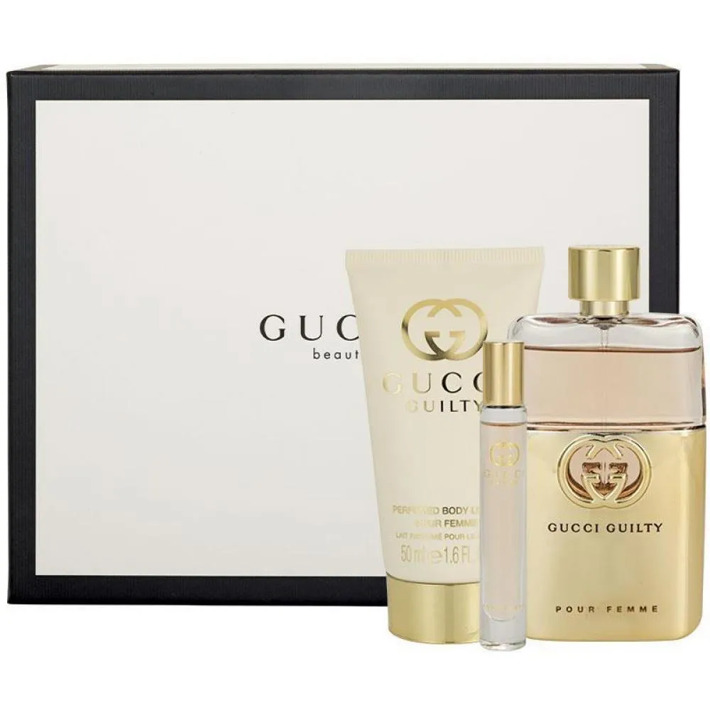 Guilty Pour Femme 90 ml + EDT MINI 10 ml + 50 ml de loción corporal