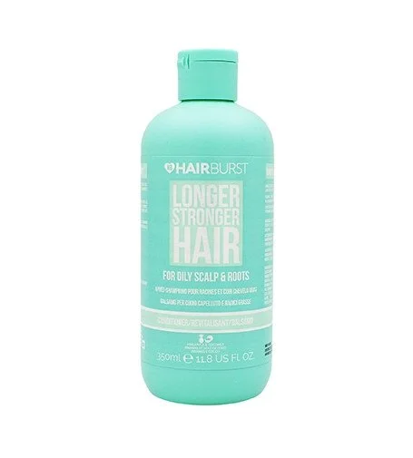 Longer Stronger Hair acondicionador purificante para cuero cabelludo graso y raíces grasas, para cabello que se engrasa rápidamente 350 ml