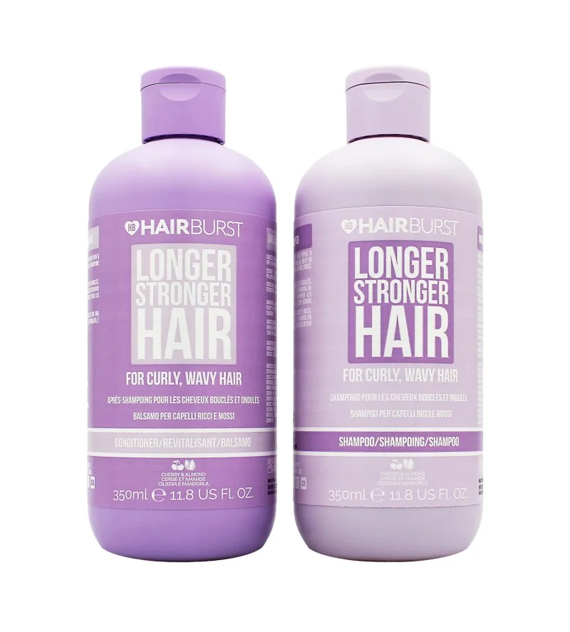 Longer Stronger Hair Curly set para cabello rizado champú de 350 ml + acondicionador
