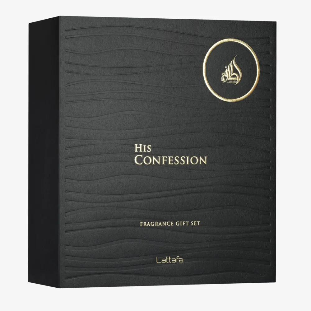 His Confession 100 ml + EDP mini 12 ml + gel de ducha eau de parfum para hombre
