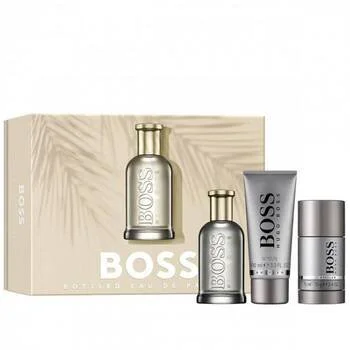 Boss Bottled set de regalo 100 ml + gel de ducha 100 ml + desodorante en stick agua de perfume para hombre 75 ml
