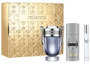 Rabanne Invictus Eau de Toilette para hombre 100 ml + EDT mini 10 ml + desodorante en spray