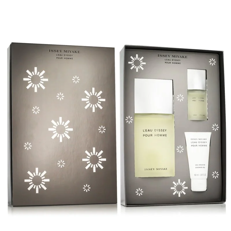 L'Eau d'Issey Pour Homme EDT para hombre 125 ml + EDT 15 ml + gel de ducha 50 ml