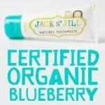 Jack n Jill Pasta de dientes para niños - arándano BIO (50 g) - sin flúor, con extracto de caléndula orgánica