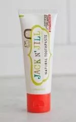 Jack n Jill Pasta de dientes para niños - fresa BIO (50 g) - sin flúor, con extracto de caléndula ecológico