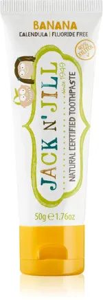 Jack n Jill Pasta de dientes para niños - fresa BIO (50 g) - sin flúor, con extracto de caléndula ecológico