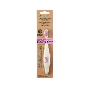 Jack n Jill Cepillo de dientes para niños Elefante - hecho de almidón de maíz