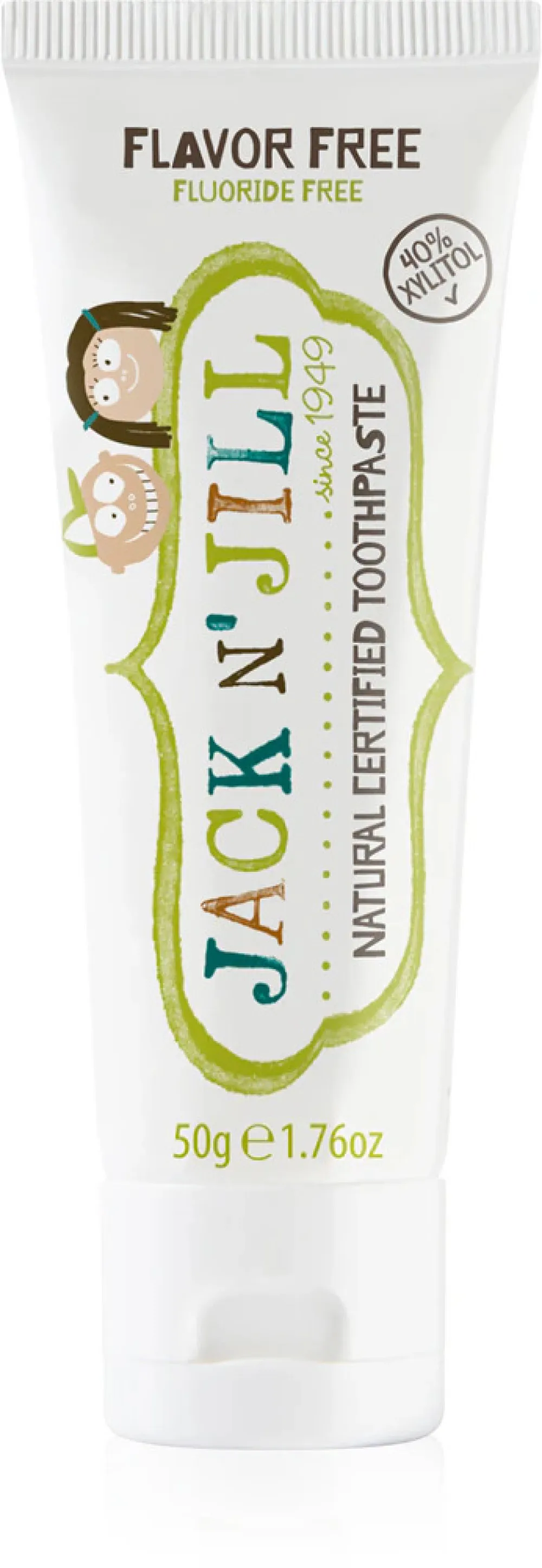 Jack n Jill Pasta de dientes - sin sabor (50 g) - sin flúor