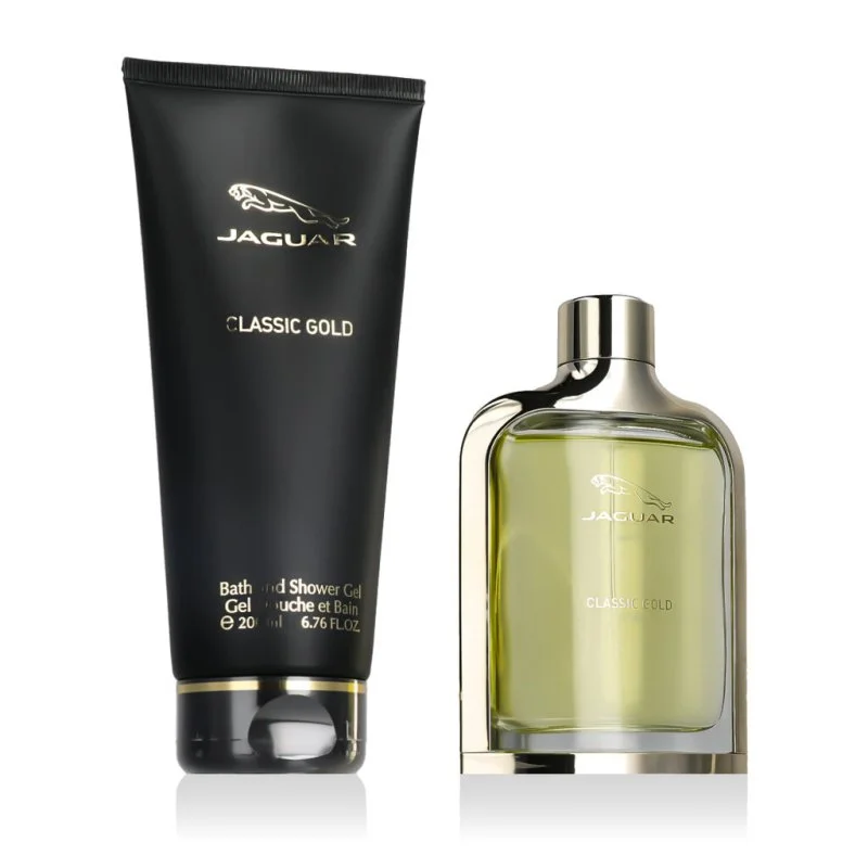 Jaguar Classic Gold Eau de Toilette para hombre 100 ml + gel de ducha 200 ml