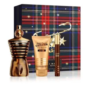 Jean Paul Gaultier Le Male Elixir 125 ml + Perfume MINI 10 ml + Gel de ducha perfumado para hombre