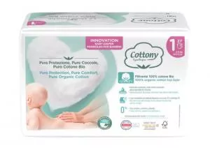 Cottony Pañales desechables para bebés de algodón ecológico de 2 a 5 kg