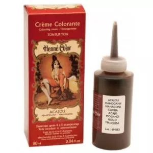 Henné Color Aderezo de crema suave 90ml Caoba