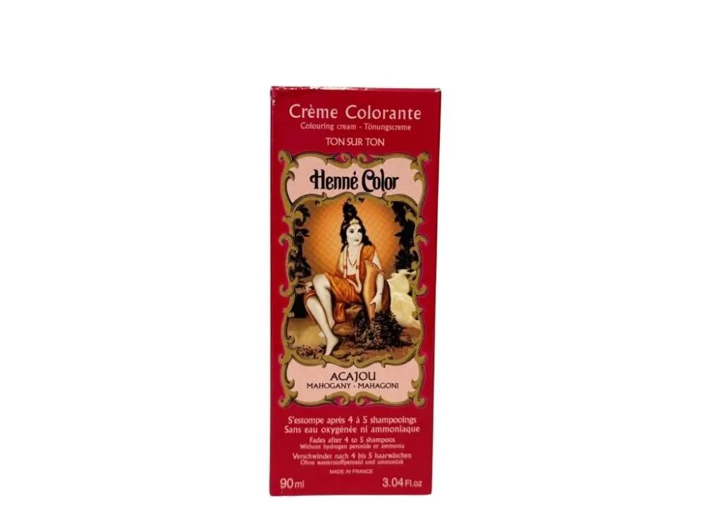 Henné Color Aderezo de crema suave 90ml Caoba