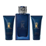 K by Dolce & Gabbana estuche Eau de Toilette 100 ml para hombre + bálsamo after shave 50 ml + gel de ducha