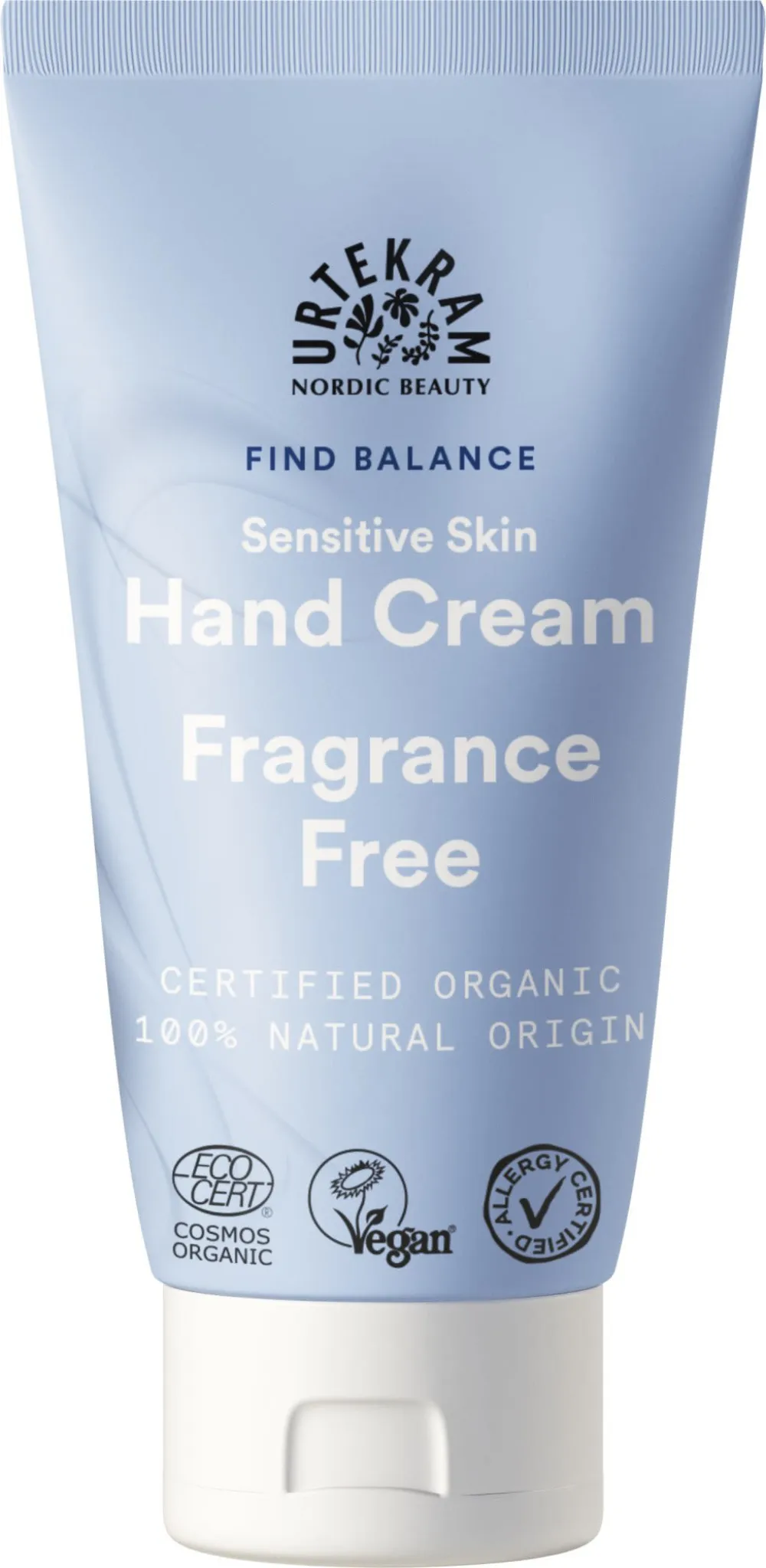 Urtekram Crema de manos sin perfume 75ml BIO, VEG