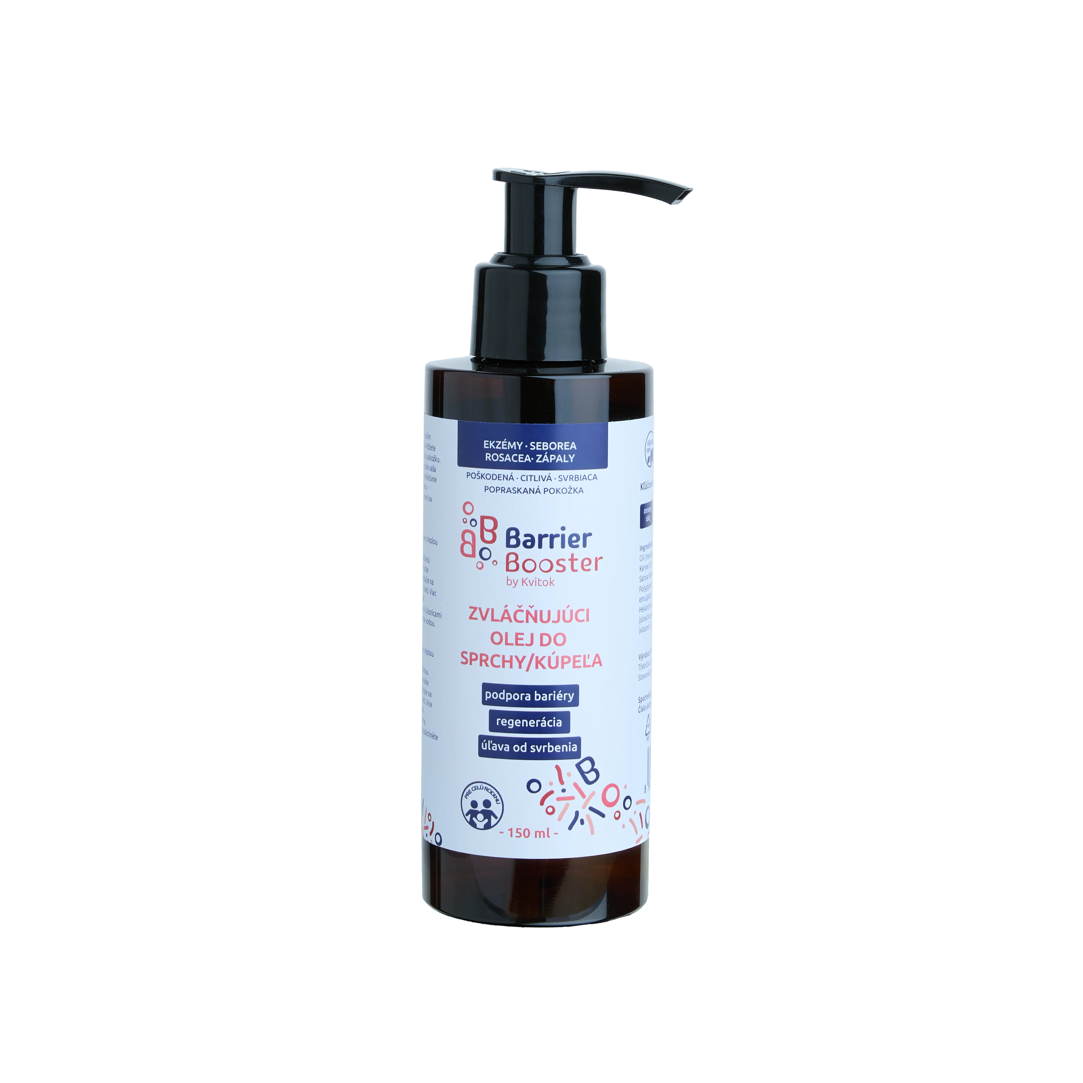 Kvitok Barrier Booster Aceite suavizante para ducha y baño (150 ml) - para una piel sedosa y suave