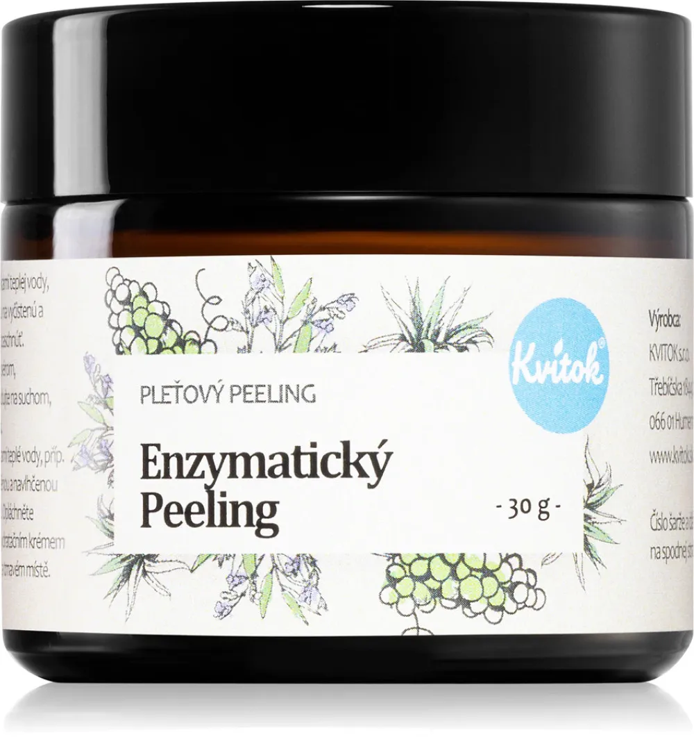 Kvitok Peeling enzimático para todo tipo de pieles (30 ml) - también apto para pieles sensibles