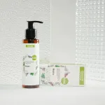 Kvitok Gel de ducha suave con complejo prebiótico Mojito (100 ml) - con un fresco aroma a menta y lima