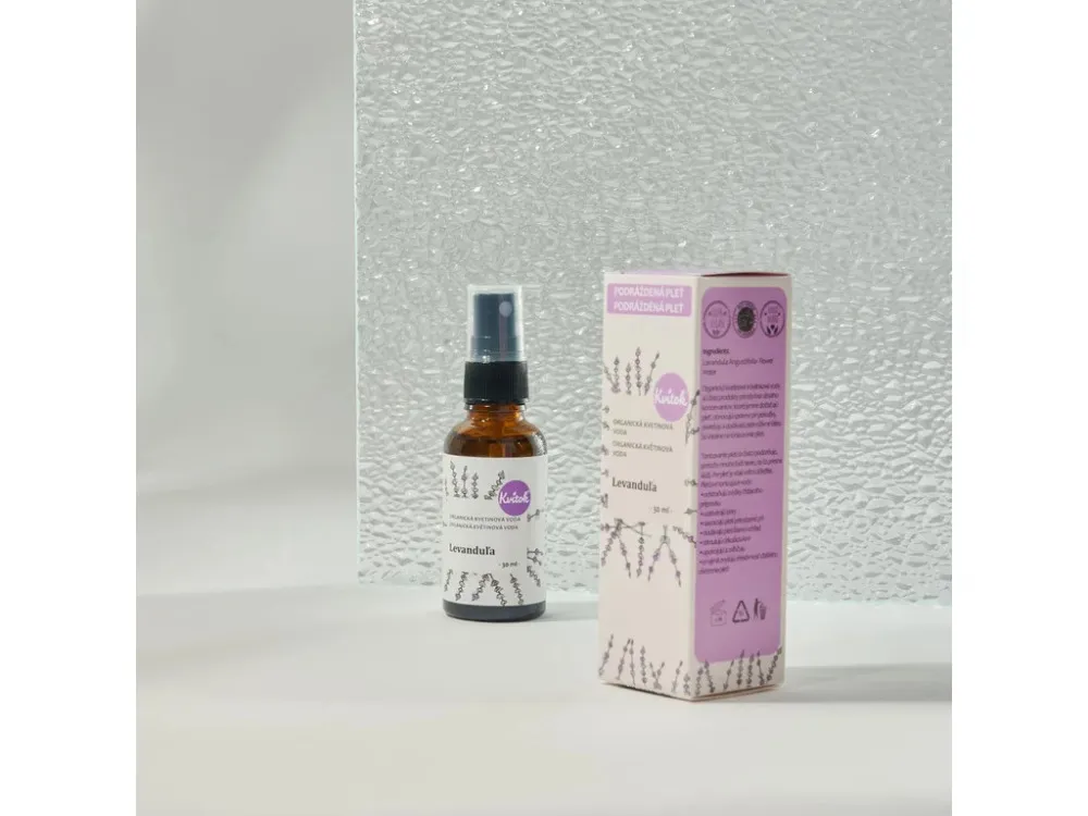 Kvitok Agua floral con spray - lavanda BIO (30 ml) - armoniza y calma