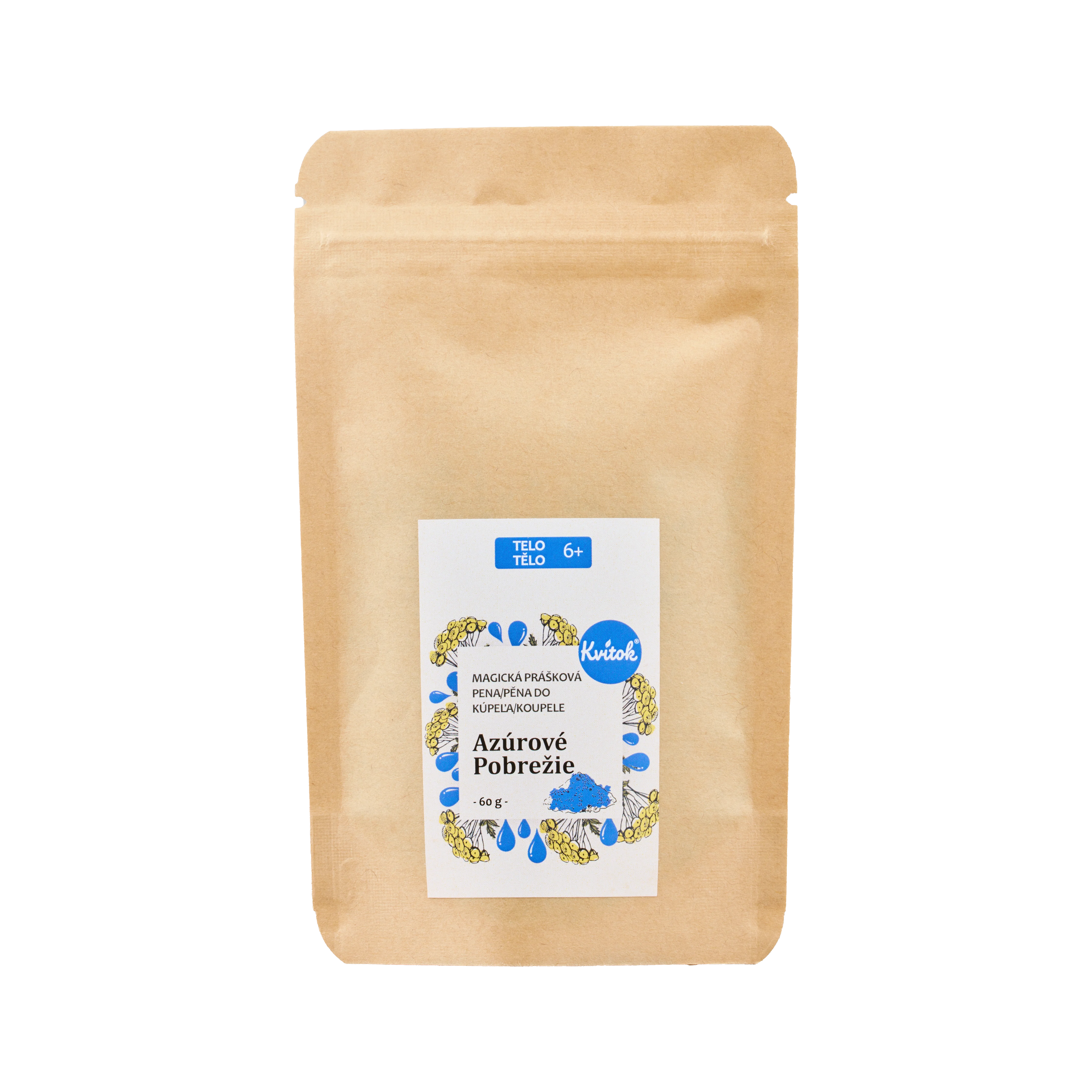 Kvitok Espuma de baño mágica Costa Azul 60 g - hace mucha espuma