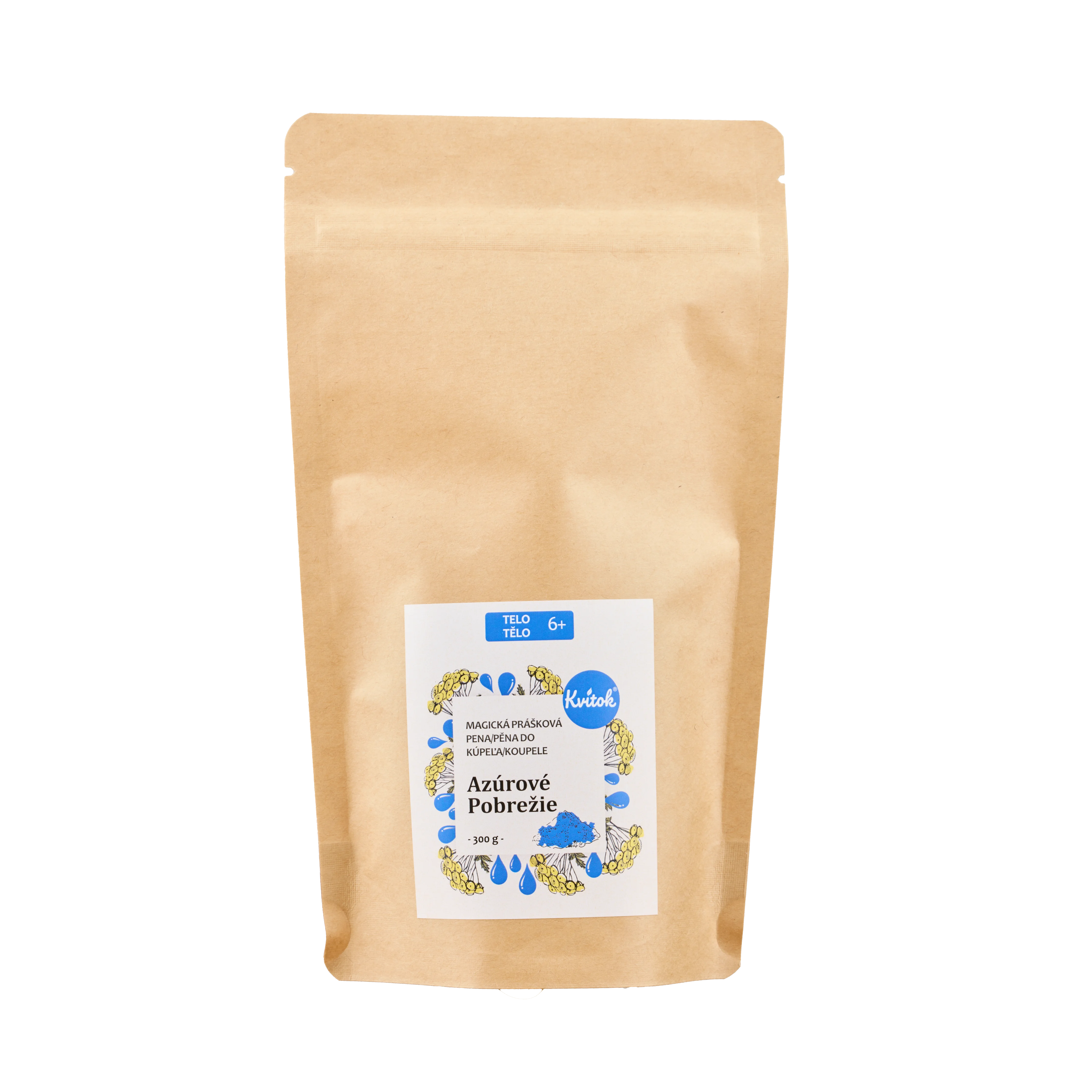 Kvitok Espuma de baño mágica Costa Azul 60 g - hace mucha espuma