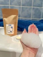 Kvitok Espuma de baño mágica Costa Azul 60 g - hace mucha espuma