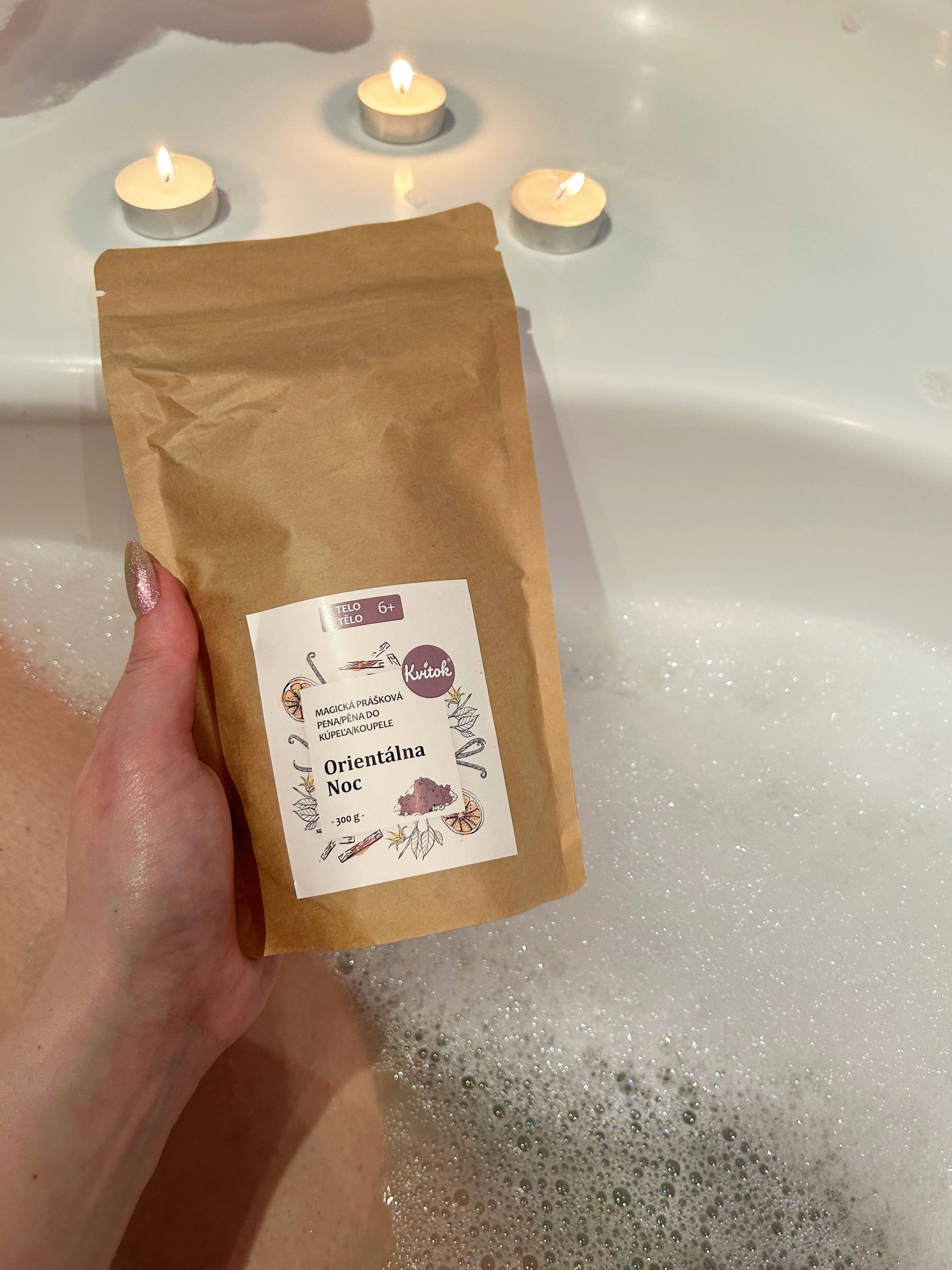 Kvitok Espuma de baño mágica Noche oriental 300 g - Krásně pění