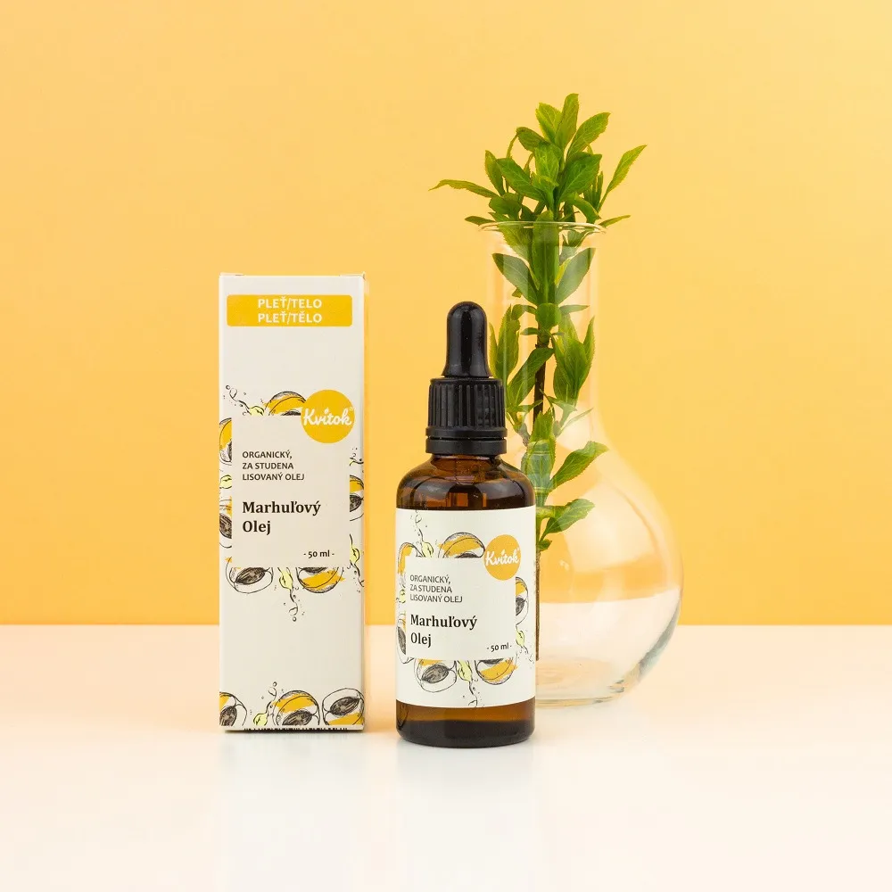 Kvitok Aceite de albaricoque BIO (50 ml) - con efecto protector y regenerador