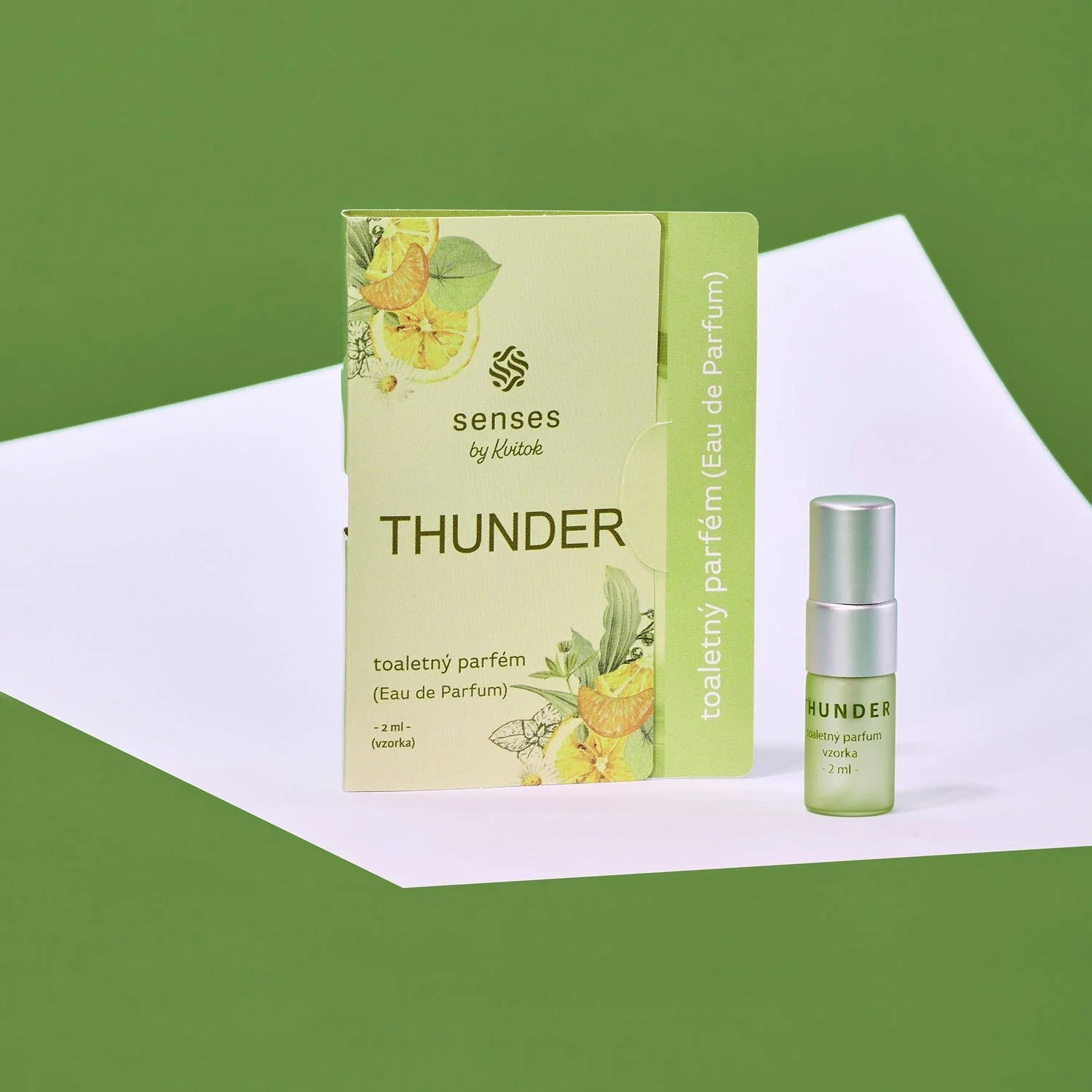 Kvitok Senses Eau de Toilette Thunder - muestra (2 ml) - fragancia fresca y especiada