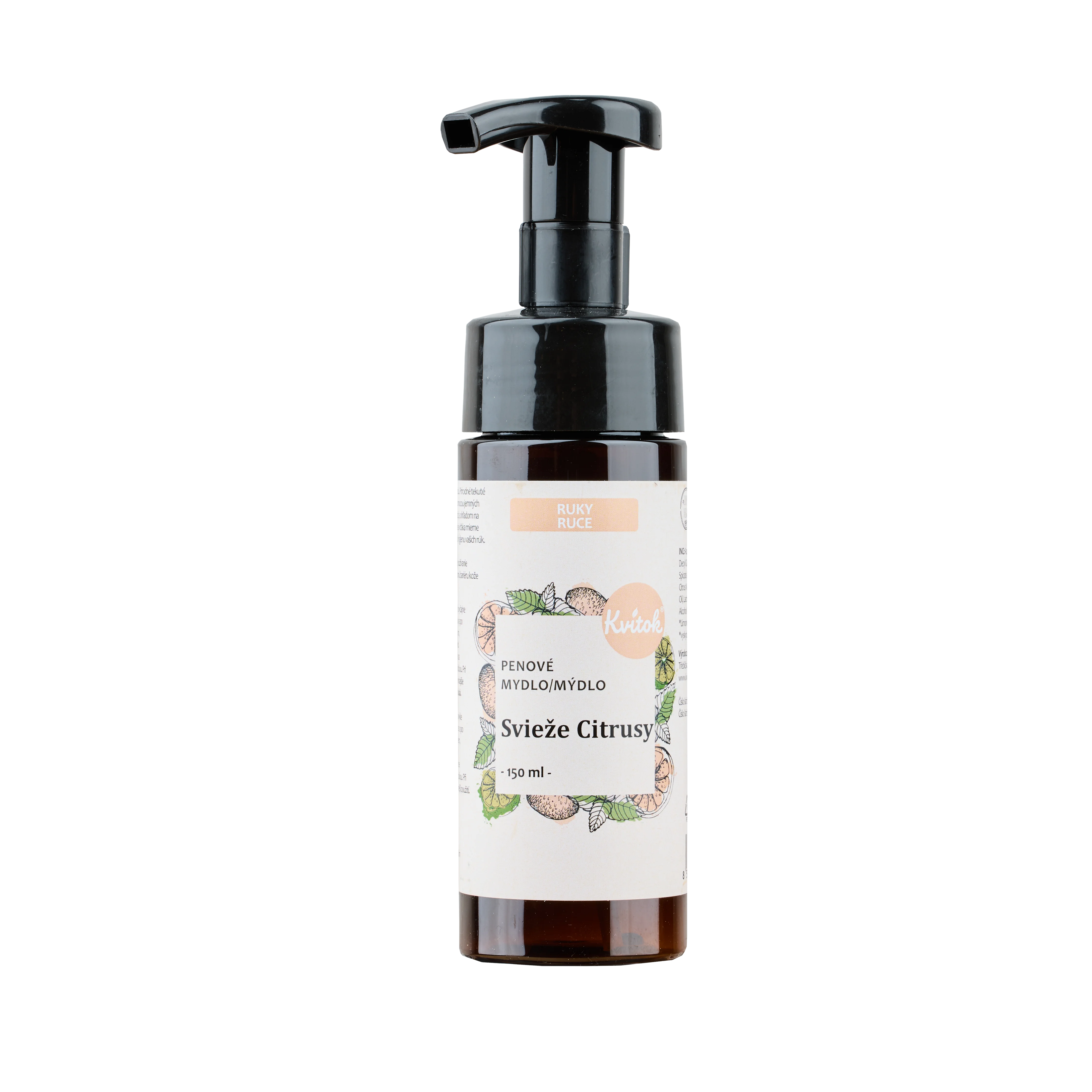 Kvitok Jabón líquido espumoso Cítricos frescos (150 ml) - con una hermosa fragancia fresca