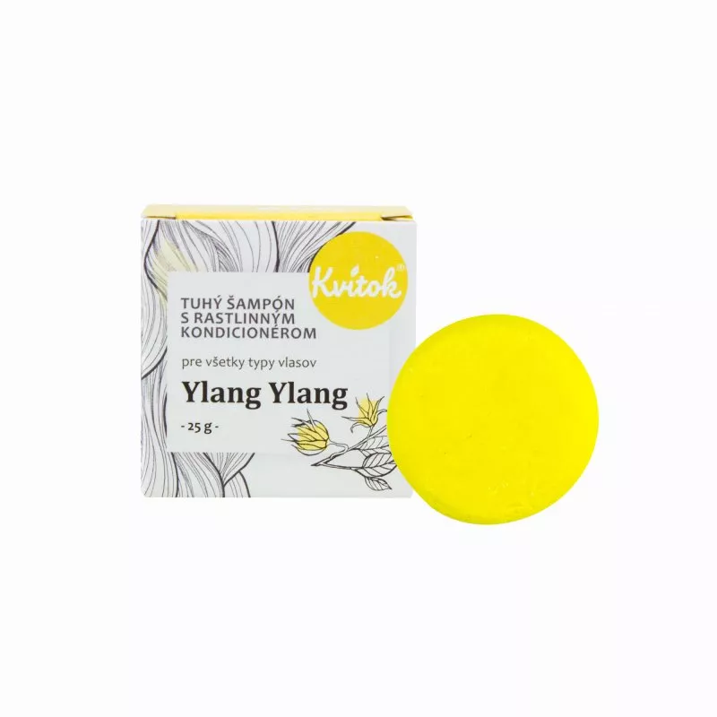 Kvitok Champú con acondicionador para cabellos ligeros Ylang Ylang (25 g) - espuma de gran calidad