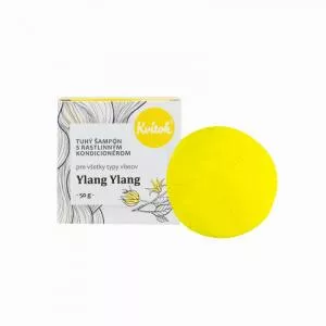 Kvitok Champú con acondicionador para cabellos ligeros Ylang Ylang XXL (50 g) - espuma de gran calidad
