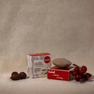 Kvitok Champú sólido con acondicionador para cabellos oscuros. Rare Wood XXL (50 g) - espuma de gran calidad