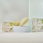 Kvitok Champú sólido con acondicionador anticaspa de Moringa (25 g): cabello brillante y sin caspa