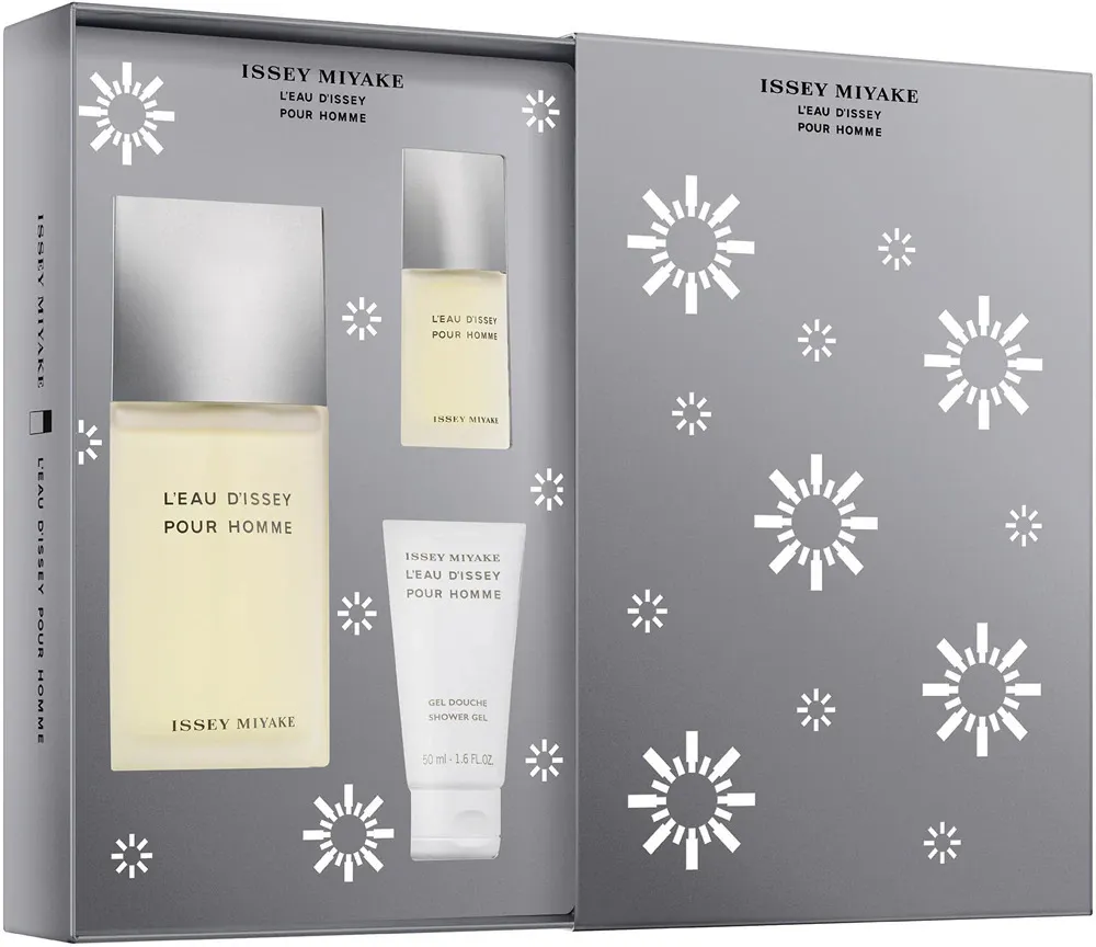 L'Eau d'Issey Pour Homme EDT para hombre 125 ml + EDT 15 ml + gel de ducha 50 ml