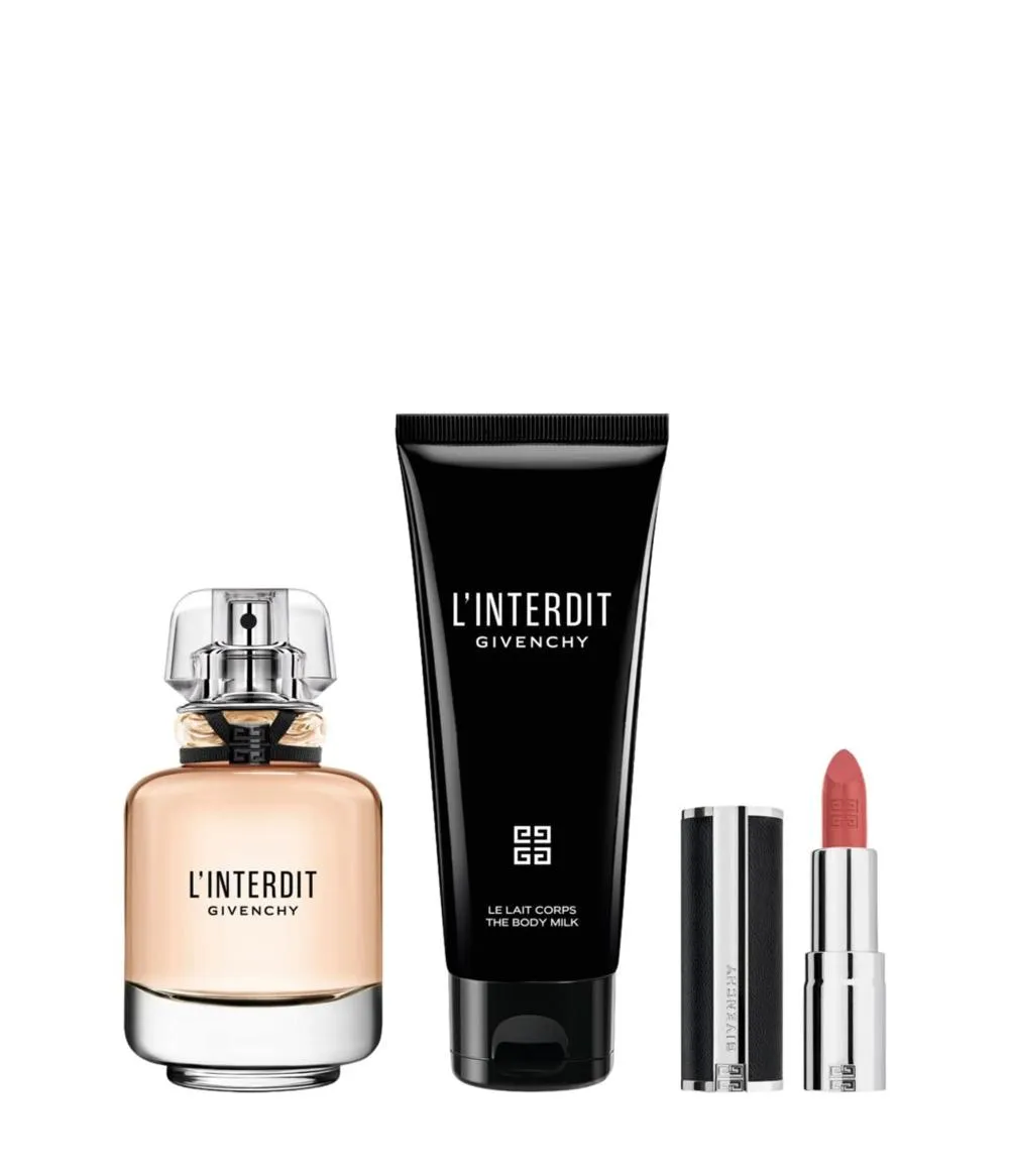 L'Interdit + loción corporal 75 ml + barra de labios 1,5 g eau de parfum para mujer 50 ml
