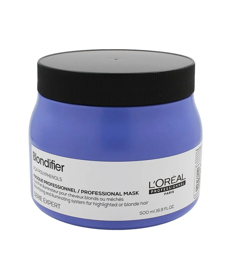 Professionnel Serie Expert Blondifier mascarilla iluminadora para cabello con mechas o rubio 500 ml