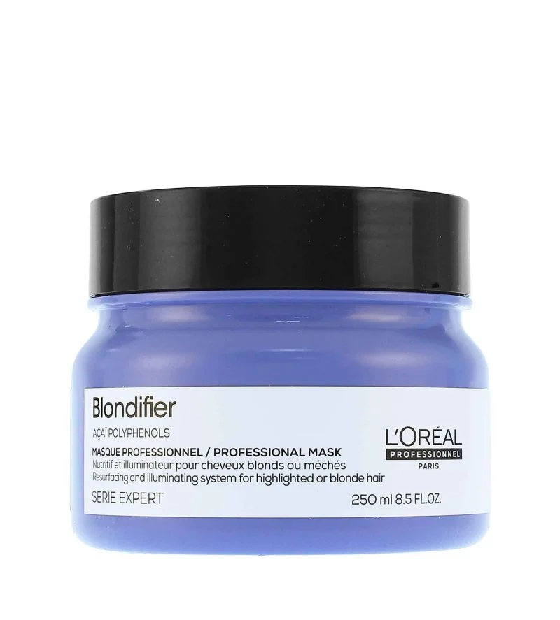 Professionnel Serie Expert Blondifier mascarilla iluminadora para cabello rubio o con mechas 250 ml