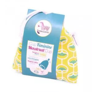 Lamazuna Copa menstrual en amarillo - S - silicona endurecida en platino